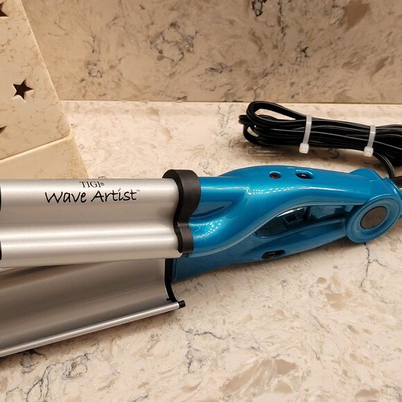 TIGI BED HEAD WAVE ARTIST TOURMALINE CERAMIC HAIR WAVER FLAT IRON BEACHY WAVES - Picture 1 of 11